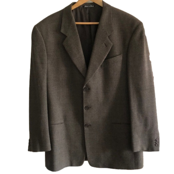 GIORGIO ARMANI | Men’s brown wool suit coat - Picture 1 of 11